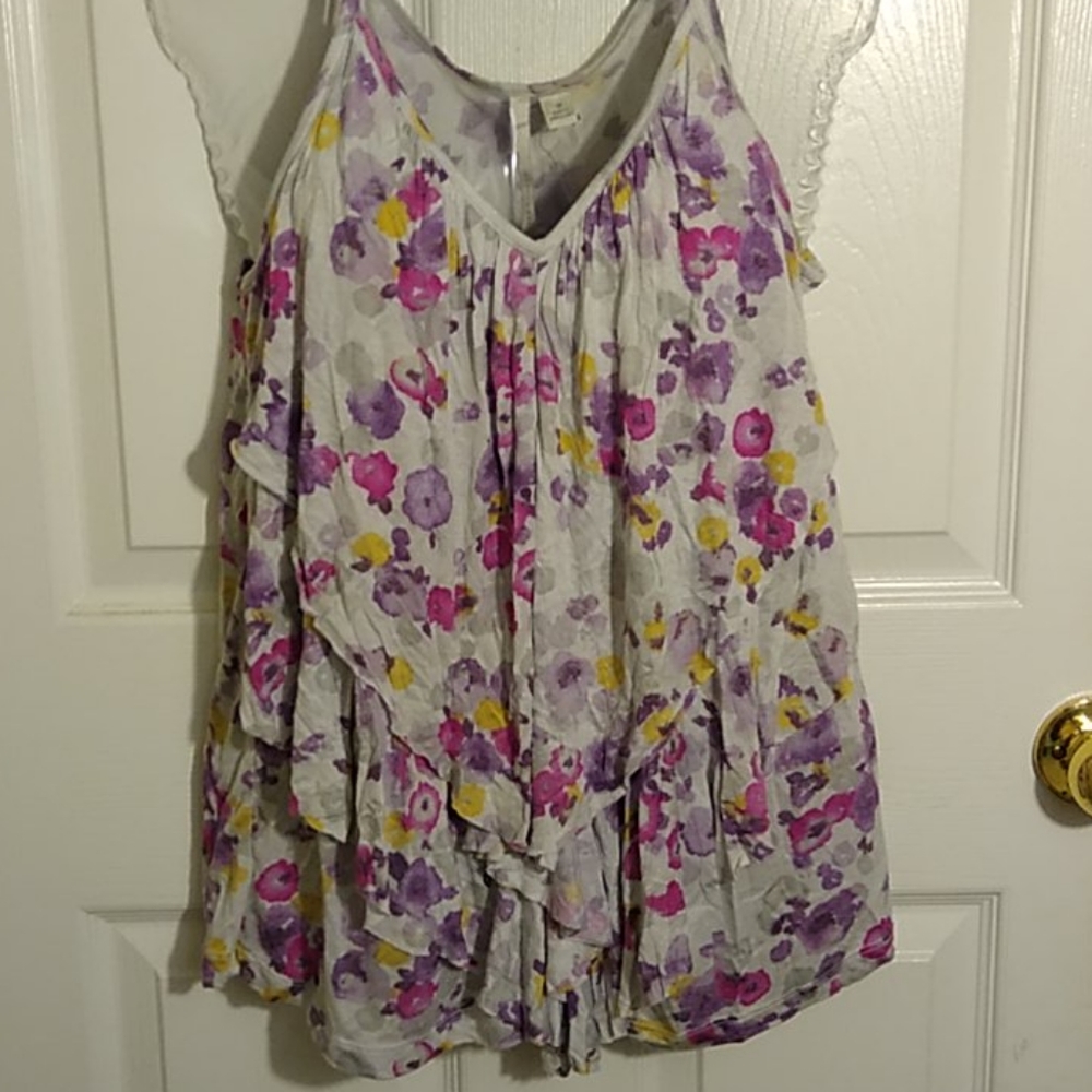 Lauren Conrad Floral Tank